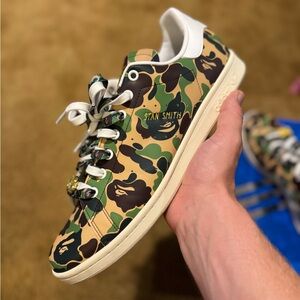 ❗️SOLD❗️Bape x Adidas Stan Smith Camo Sneaker